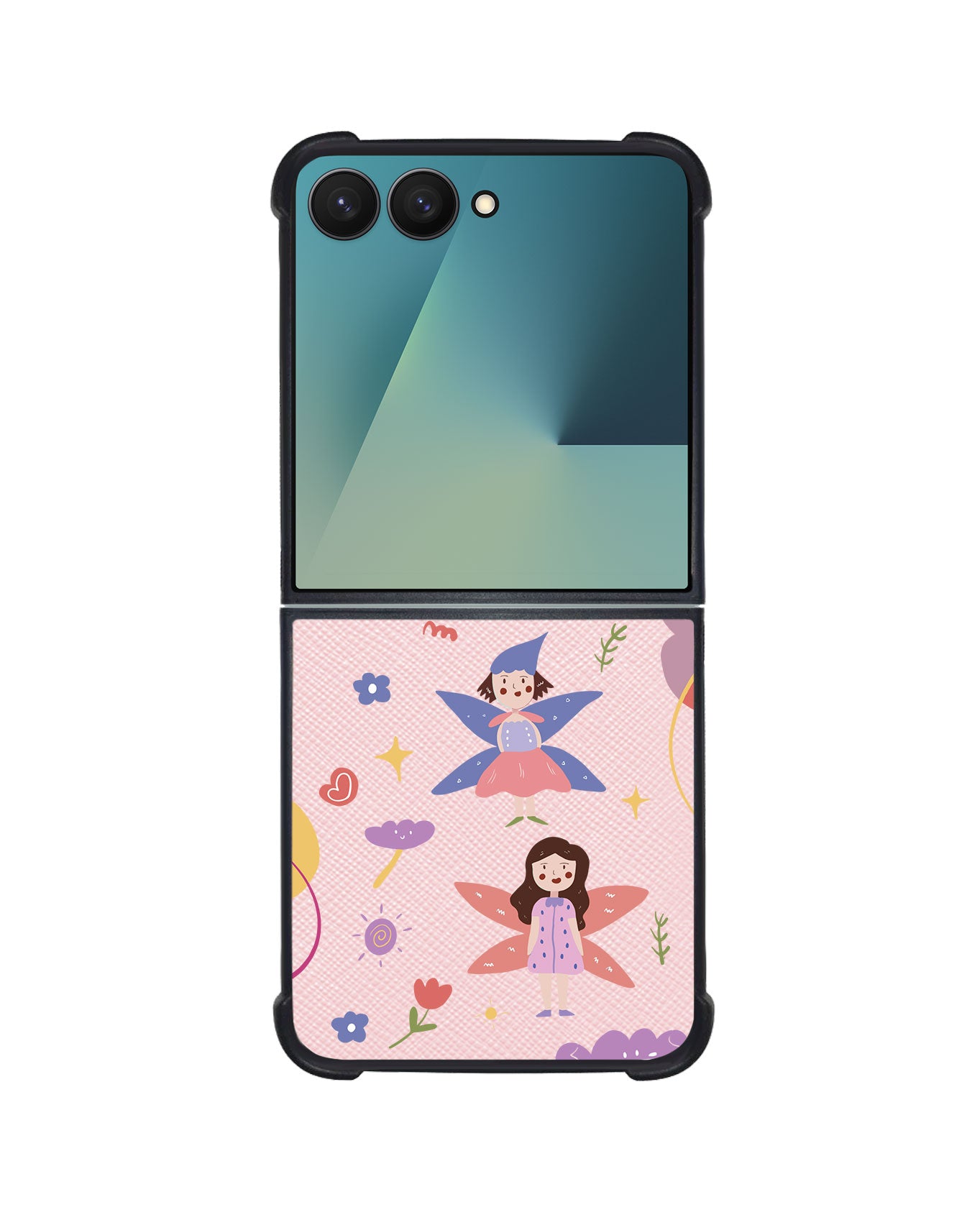 Android Flip / Fold Leather Grip - Fairy Pattern
