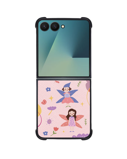 Android Flip / Fold Leather Grip - Fairy Pattern