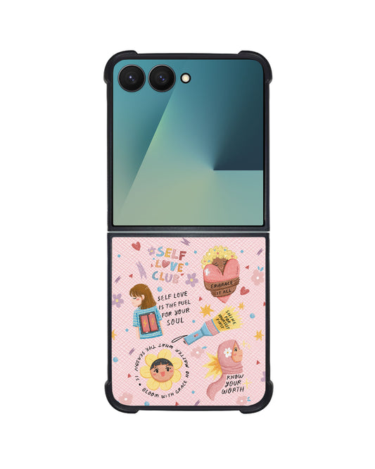 Android Flip / Fold Leather Grip - Self Love Club