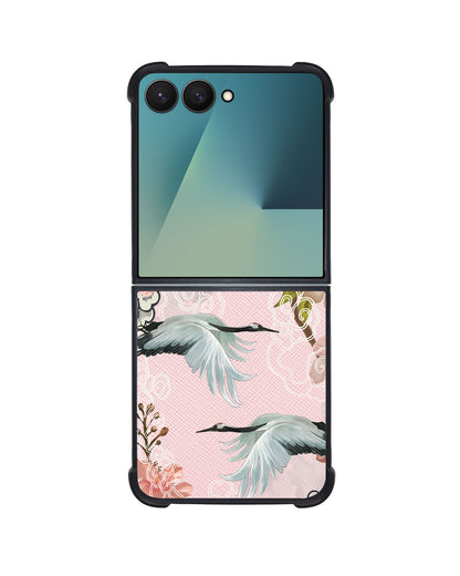 Android Flip / Fold Leather Grip - Oil Painting Birds