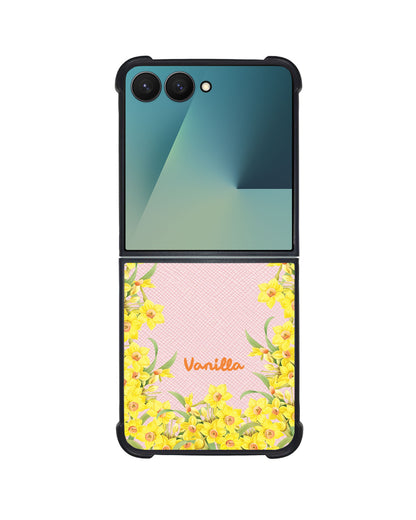 Android Flip / Fold Leather Grip - March Daffodils