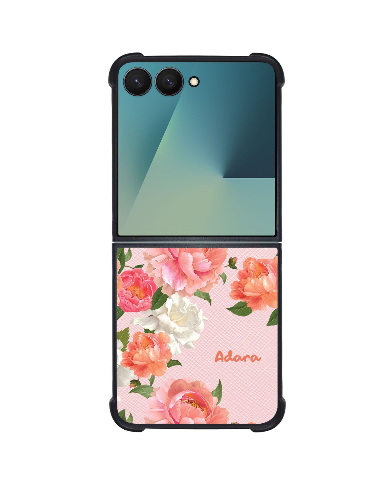 Android Flip / Fold Leather Grip - August Peony