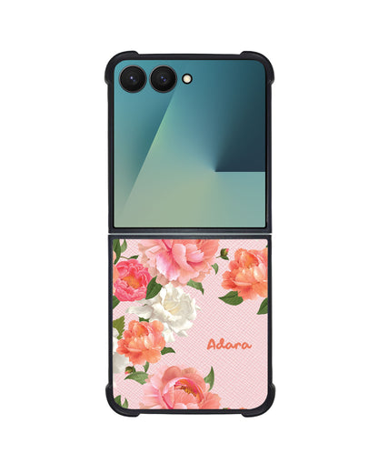 Android Flip / Fold Leather Grip - August Peony