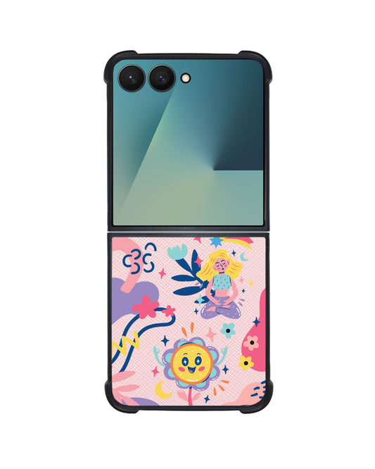 Android Flip / Fold Leather Grip - Heather