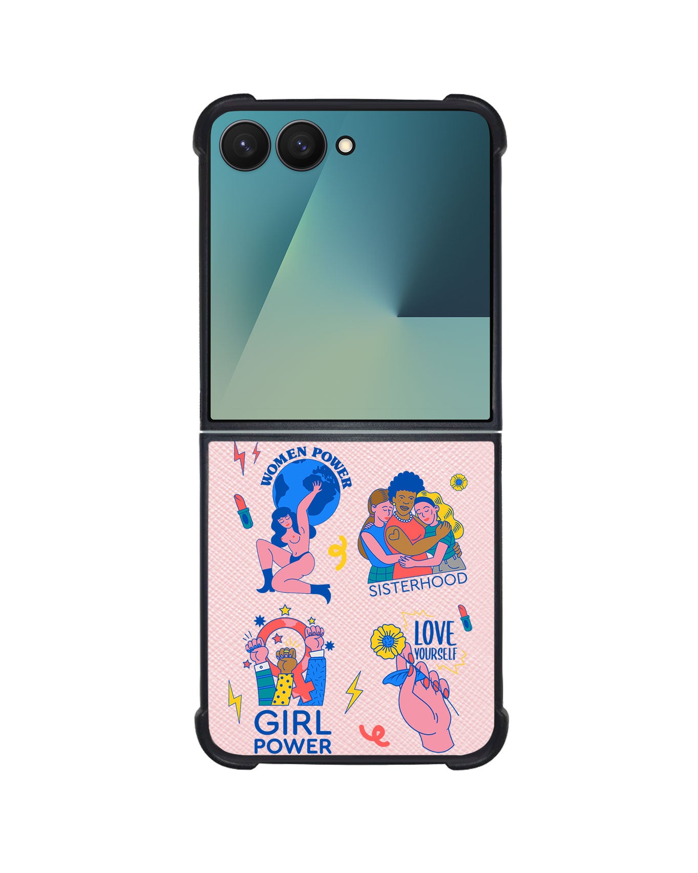 Android Flip / Fold Leather Grip - Girl Power 2.0