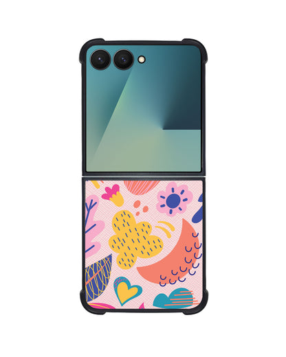 Android Flip / Fold Leather Grip - Florals