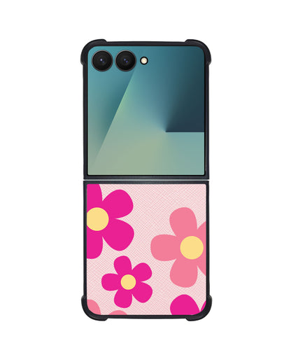 Android Flip / Fold Leather Grip - Daisy Delight
