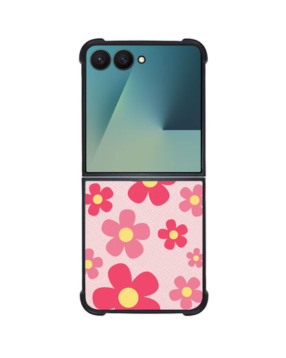 Android Flip / Fold Leather Grip - Daisy Blush