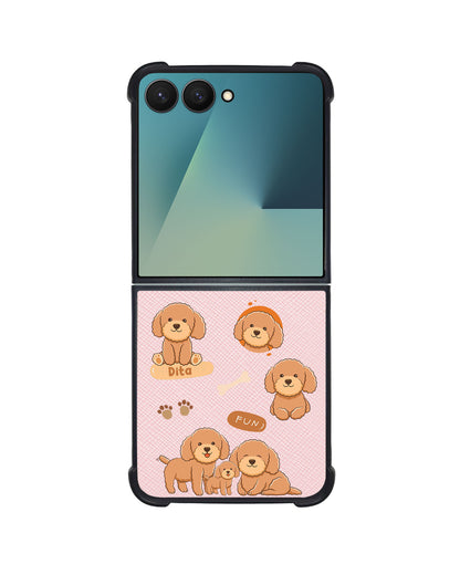 Android Flip / Fold Leather Grip - Poodle Squad 4.0