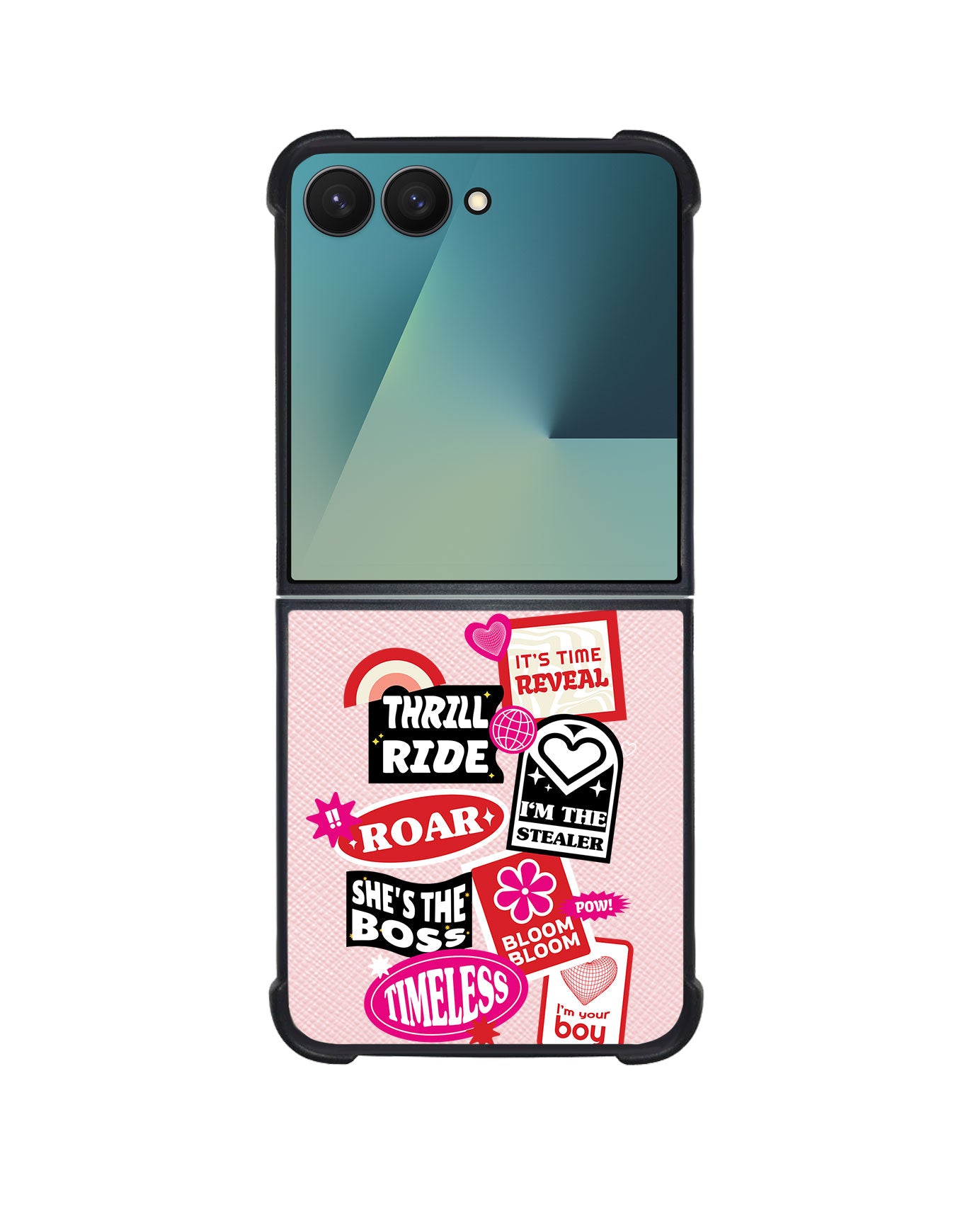 Android Flip / Fold Leather Grip - The Boyz Song Sticker Pack