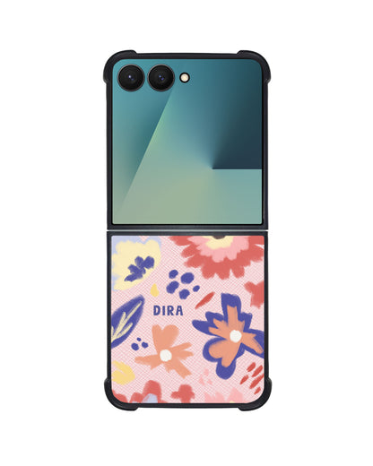 Android Flip / Fold Leather Grip - Flower Lovers