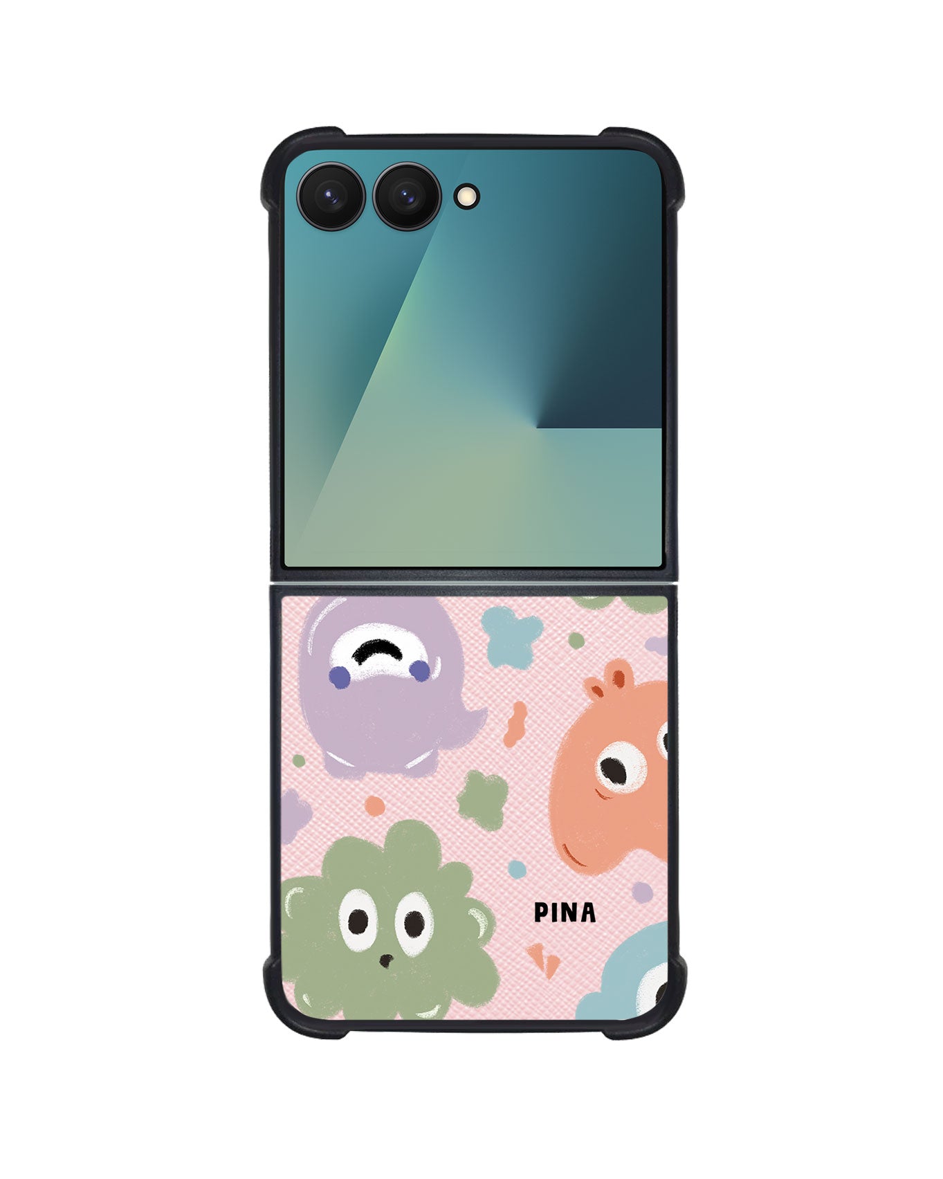 Android Flip / Fold Leather Grip - Cute Monster 2.0