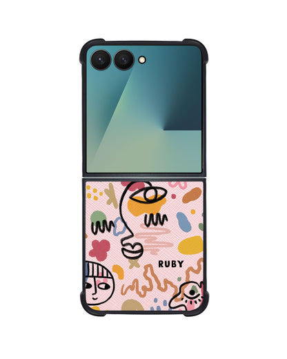 Android Flip / Fold Leather Grip - Abstract 3.0