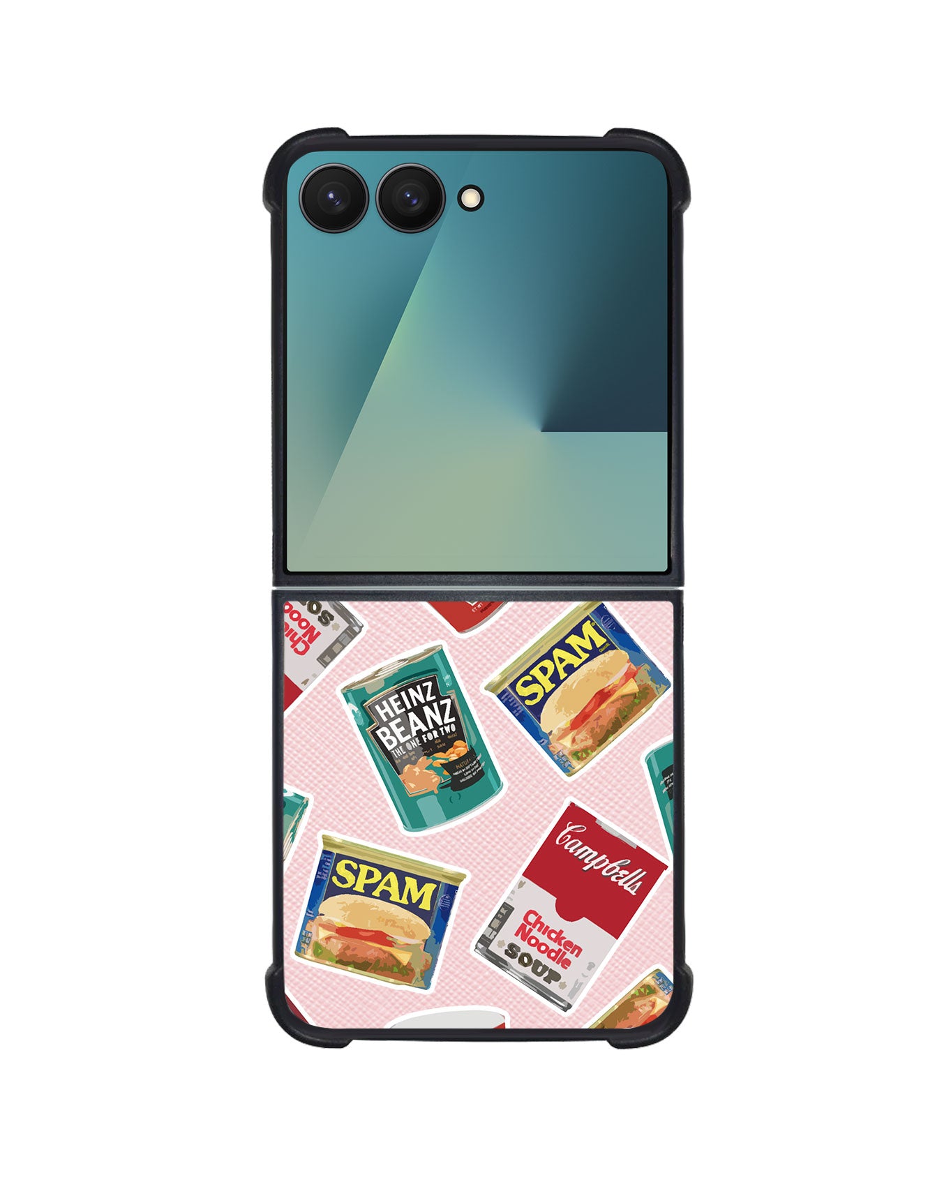 Android Flip / Fold Leather Grip - Tinned Food