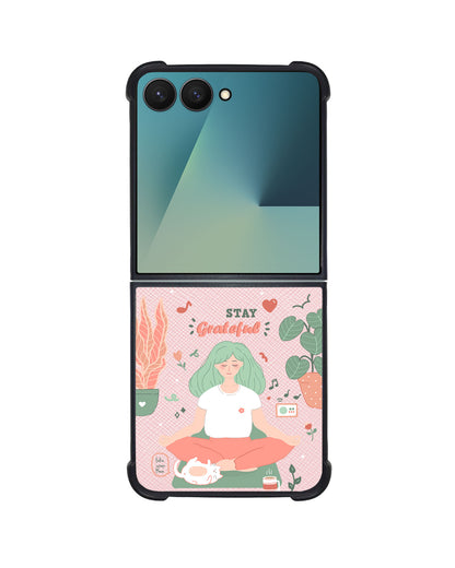 Android Flip / Fold Leather Grip - Grateful