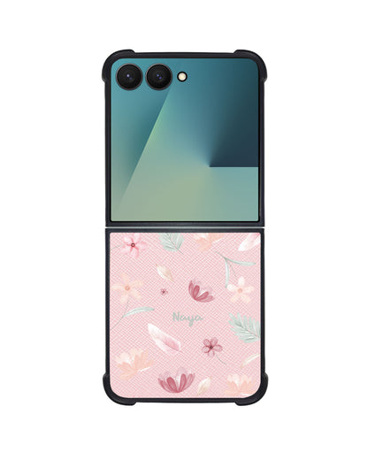 Android Flip / Fold Leather Grip - Wild Flower