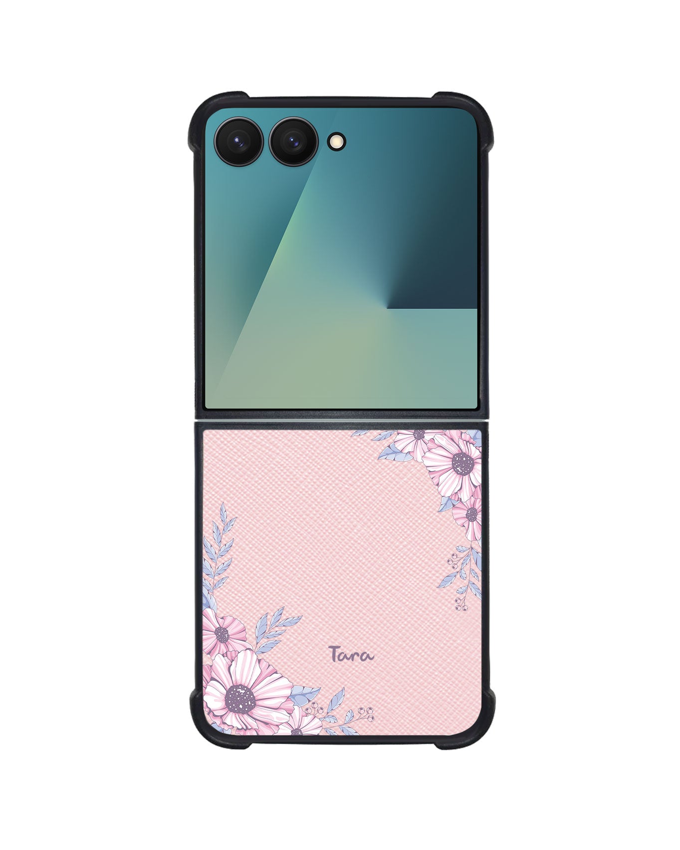 Android Flip / Fold Leather Grip - Pink Blossom