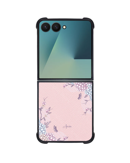 Android Flip / Fold Leather Grip - Batik Floral