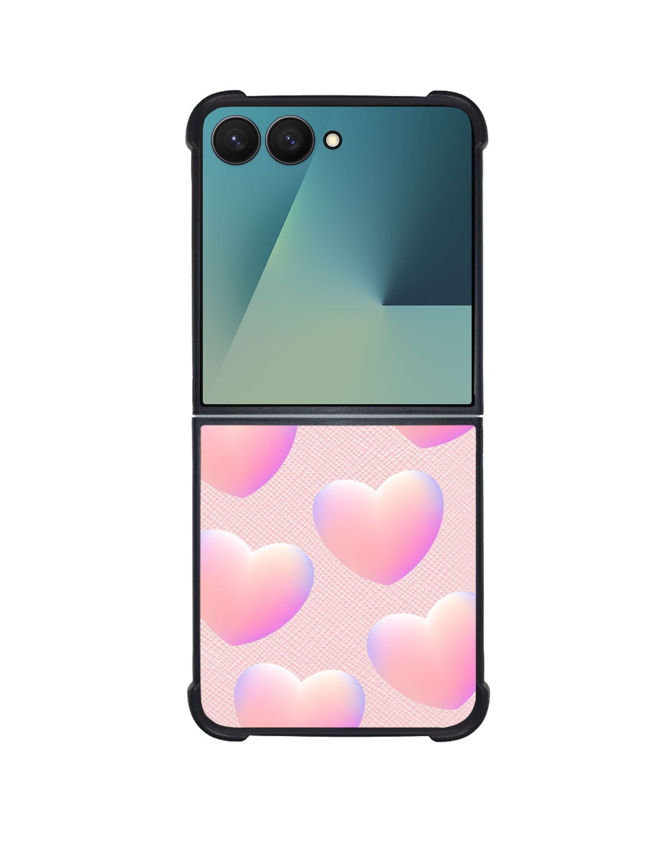 Android Flip / Fold Leather Grip - Love Shapes