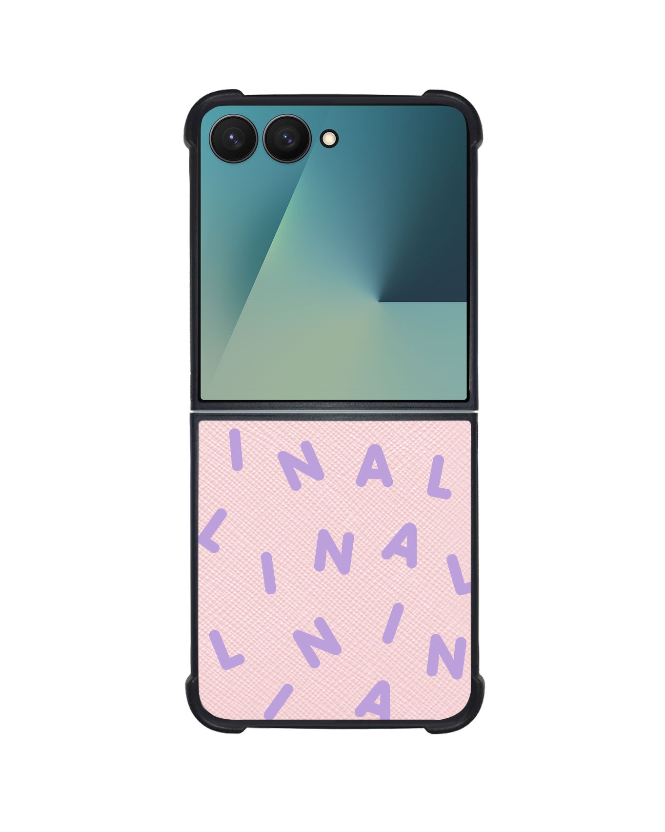 Android Flip / Fold Leather Grip - CUSTOM MONOGRAM 2.0 Lilac