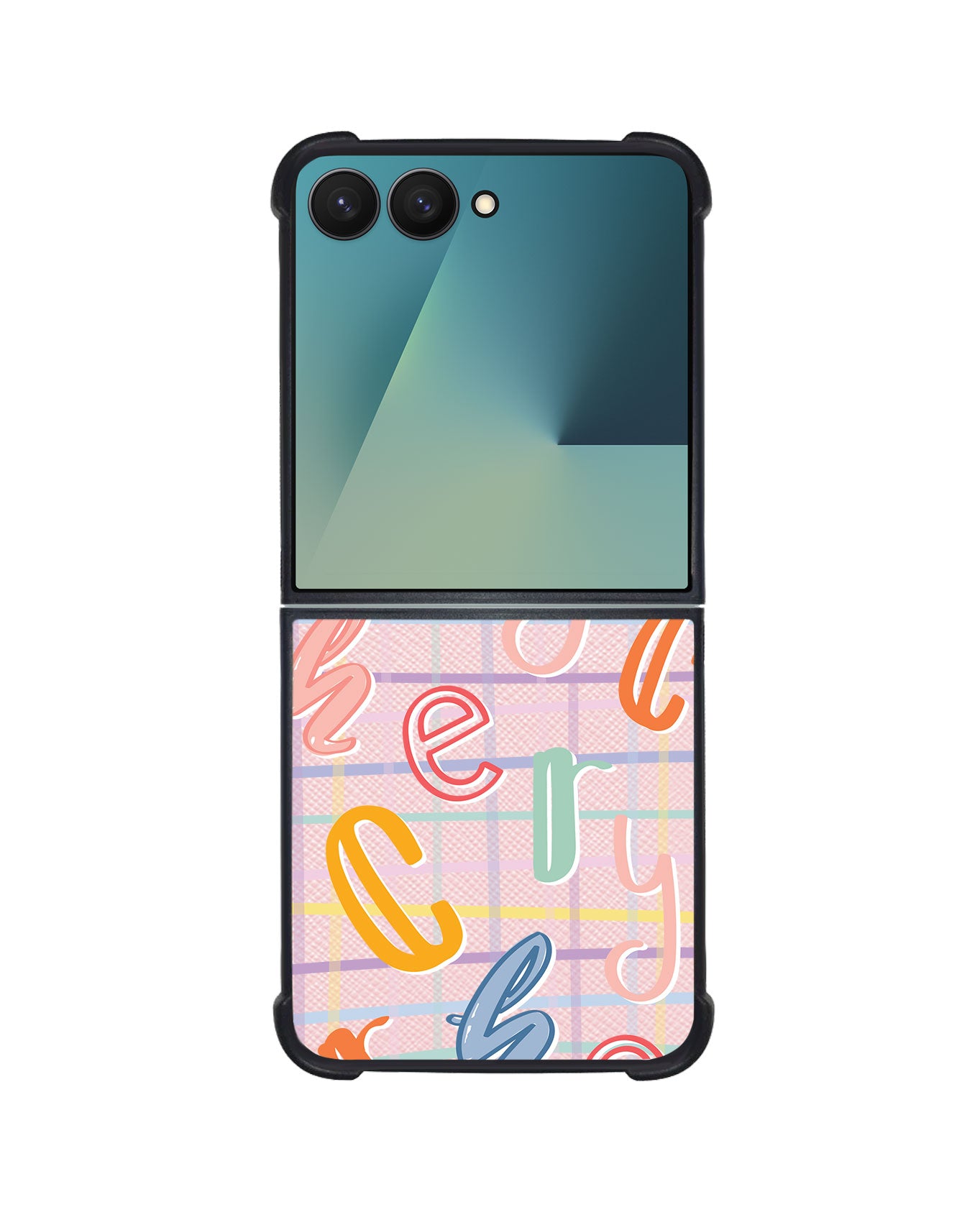 Android Flip / Fold Leather Grip - Doodle Monogram 1.0