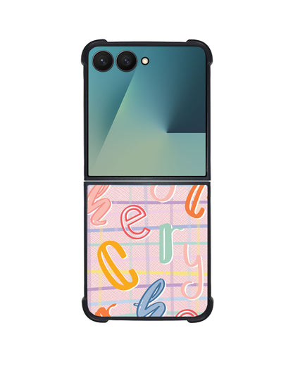 Android Flip / Fold Leather Grip - Doodle Monogram 1.0