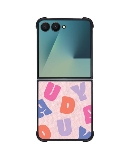 Android Flip / Fold Leather Grip - Chubby Monogram