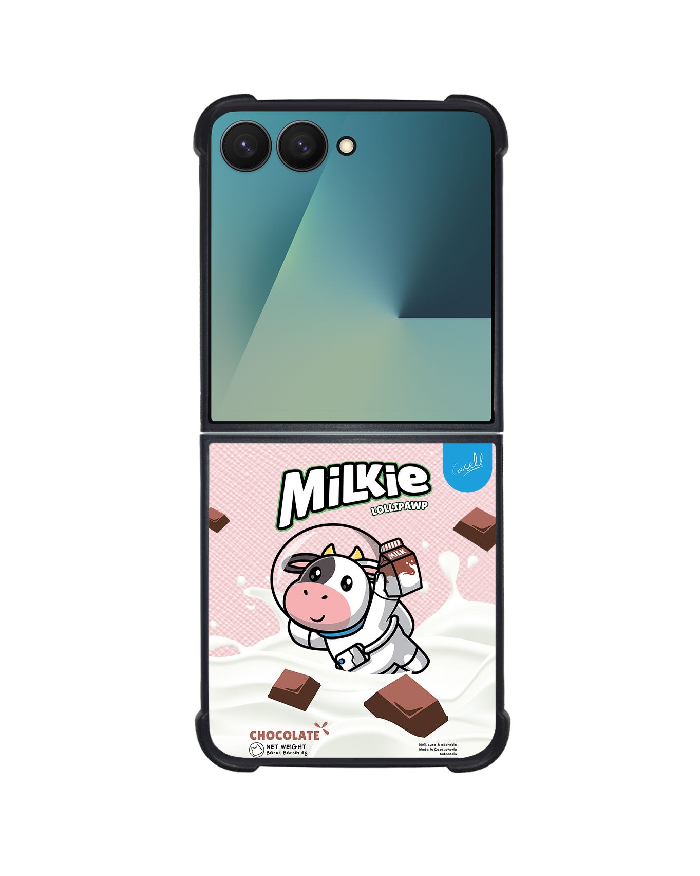 Android Flip / Fold Leather Grip - Milkie
