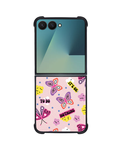 Android Flip / Fold Leather Grip - It's OK to do Nothing