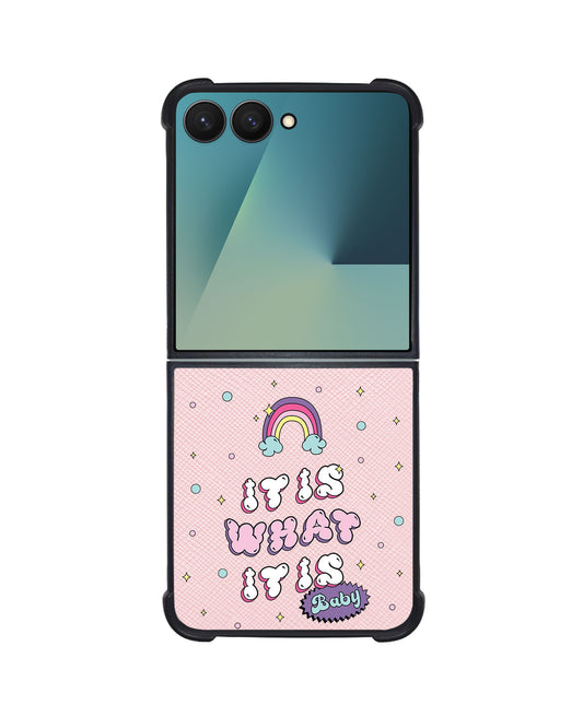 Android Flip / Fold Leather Grip - It Is What It Is Baby