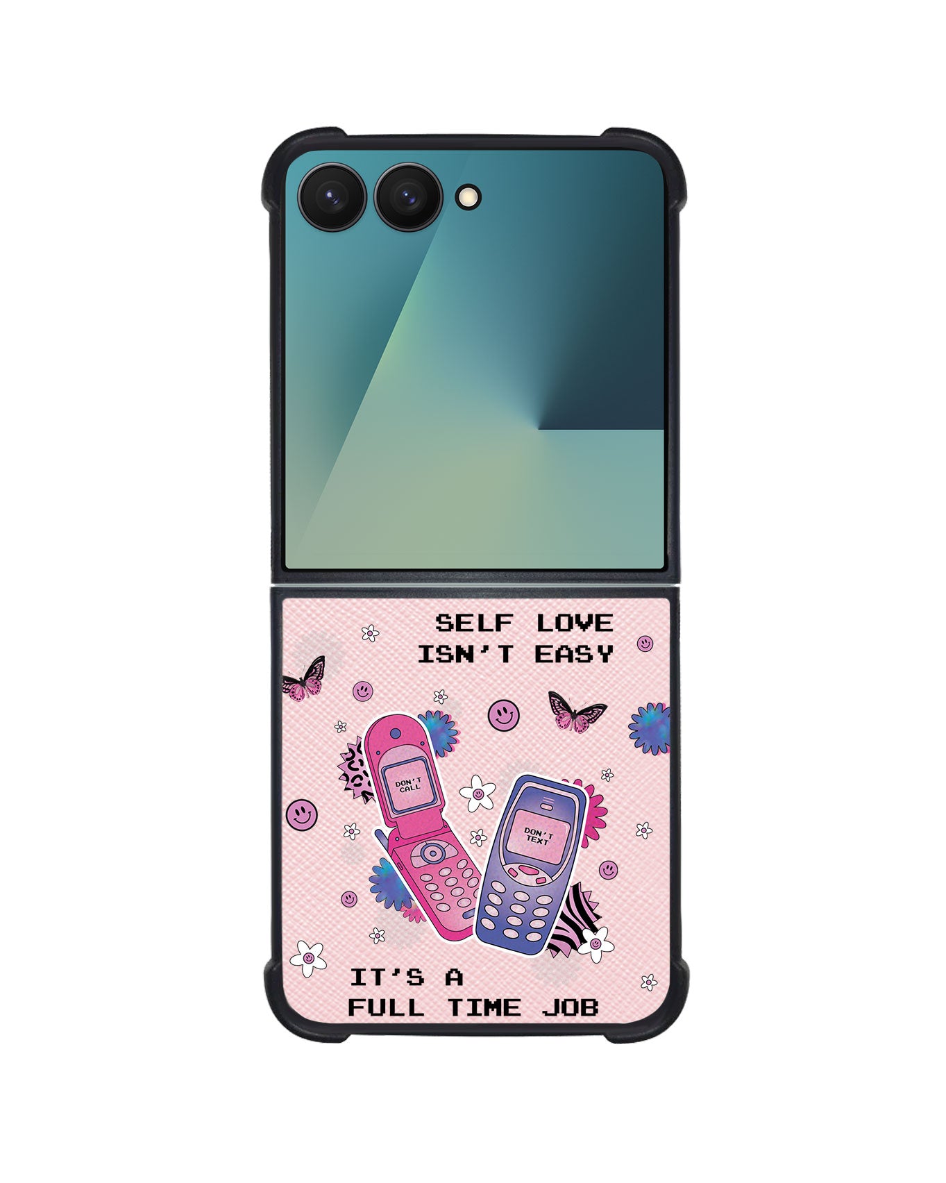Android Flip / Fold Leather Grip - Busy Love Myself