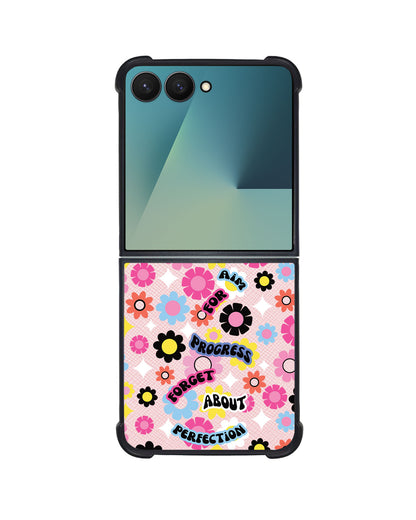 Android Flip / Fold Leather Grip - Aim Progress Not Perfection