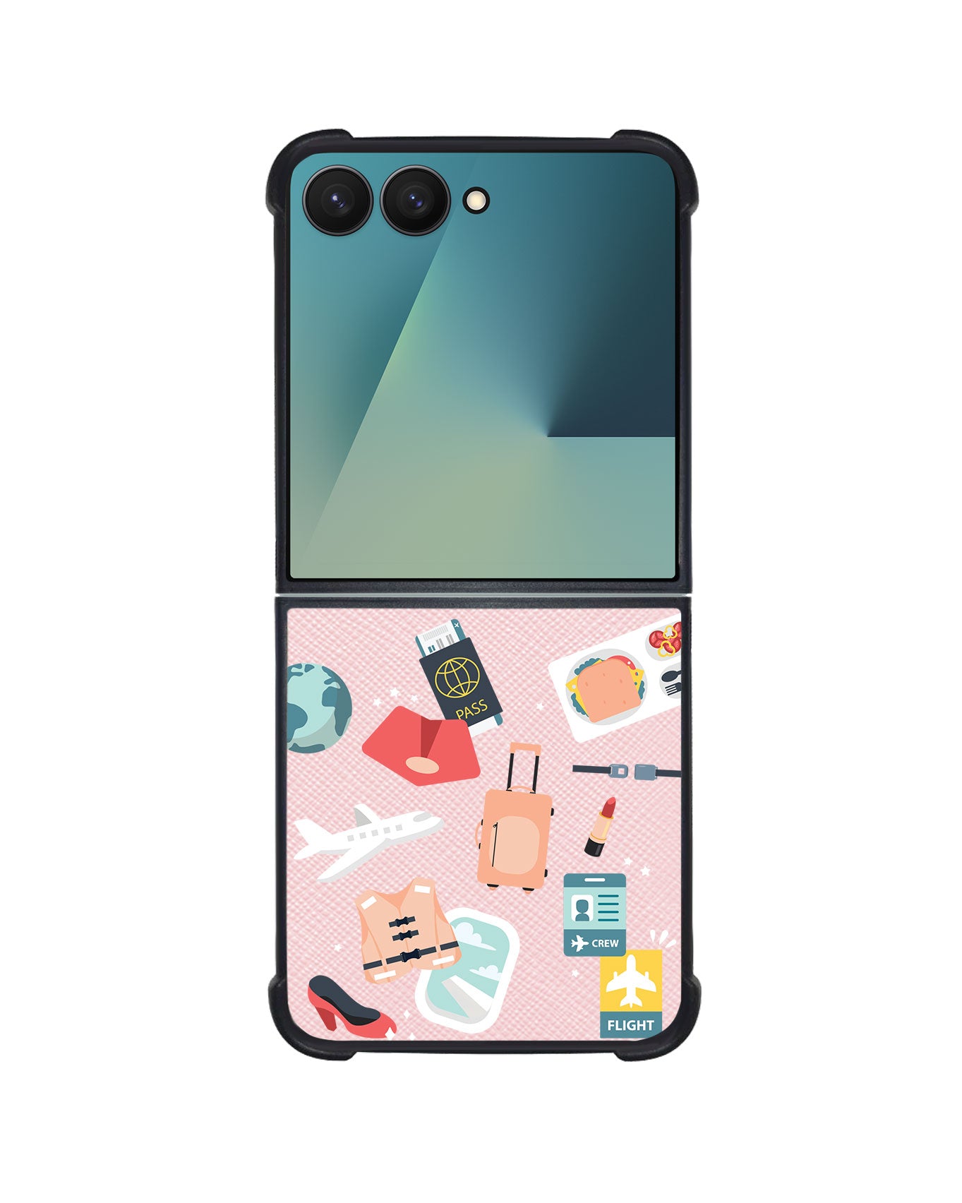 Android Flip / Fold Leather Grip - Stewardess or Flight Attendant