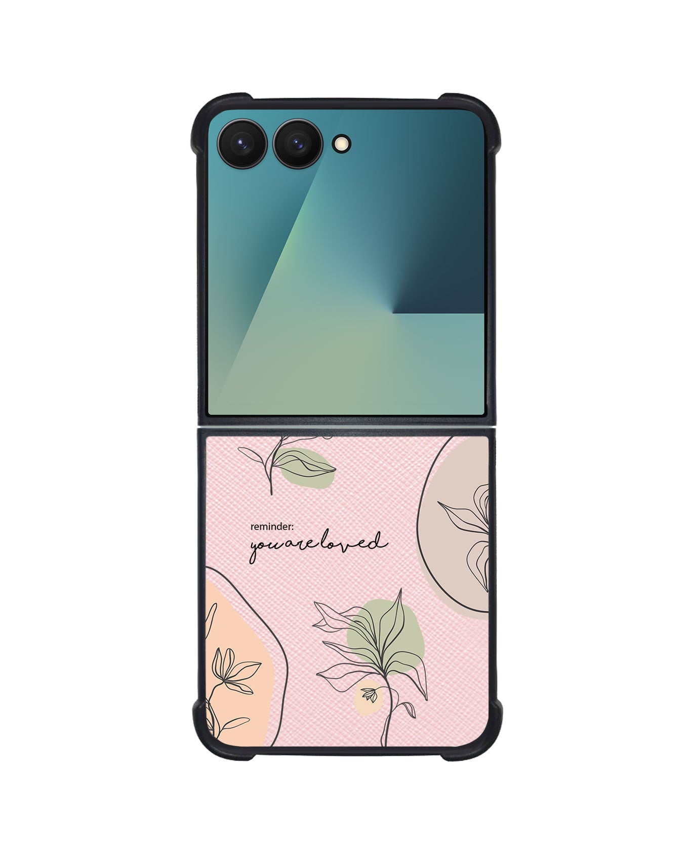 Android Flip / Fold Leather Grip - Sketchy Flower