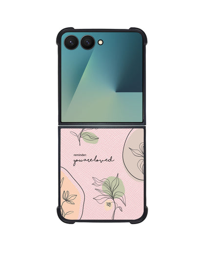 Android Flip / Fold Leather Grip - Sketchy Flower