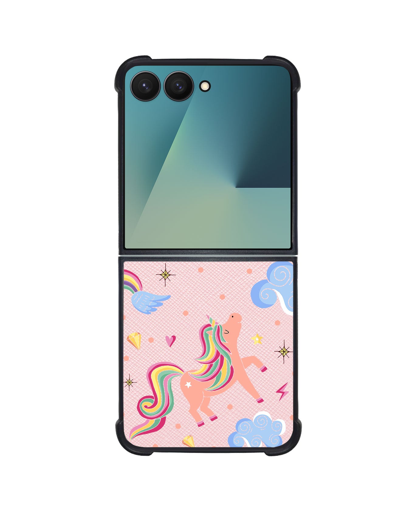 Android Flip / Fold Leather Grip - Pegasus in Fairytale