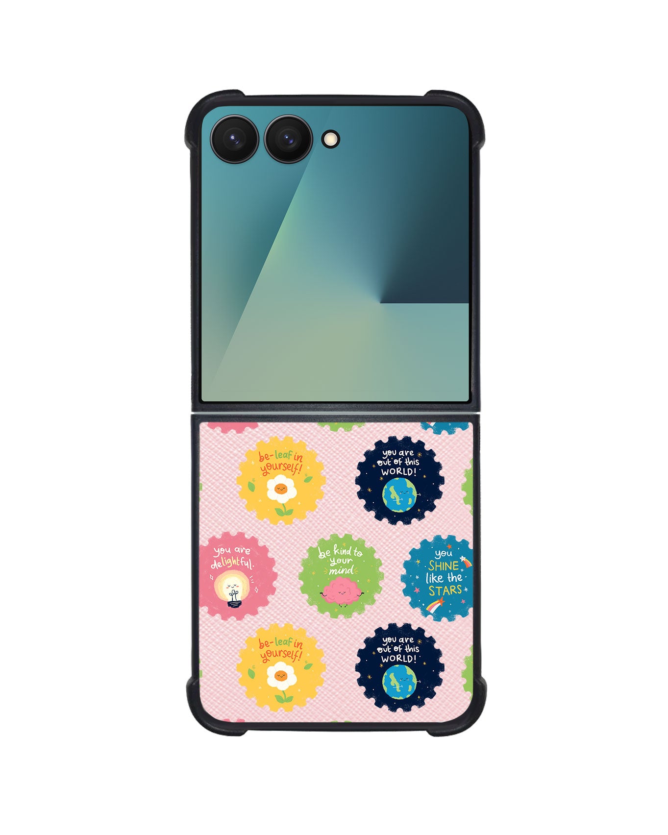 Android Flip / Fold Leather Grip - Quotes Stamps