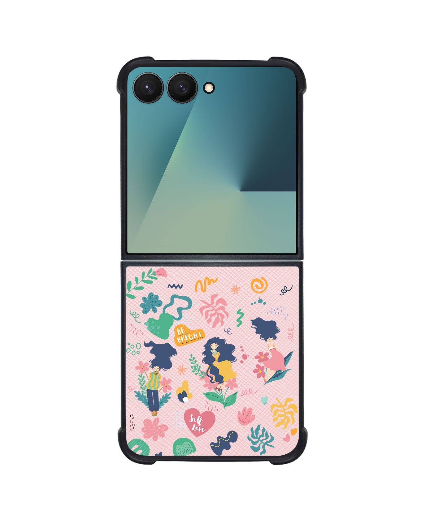 Android Flip / Fold Leather Grip - Self Love Sticker Pack 2.0