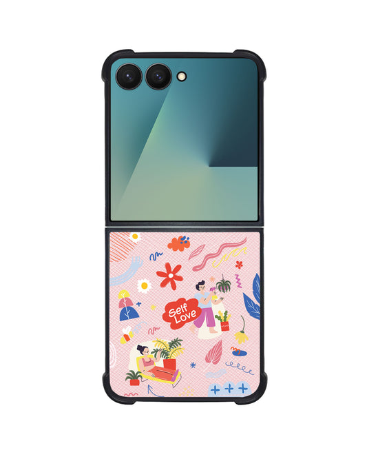 Android Flip / Fold Leather Grip - Self Love Sticker Pack 1.0