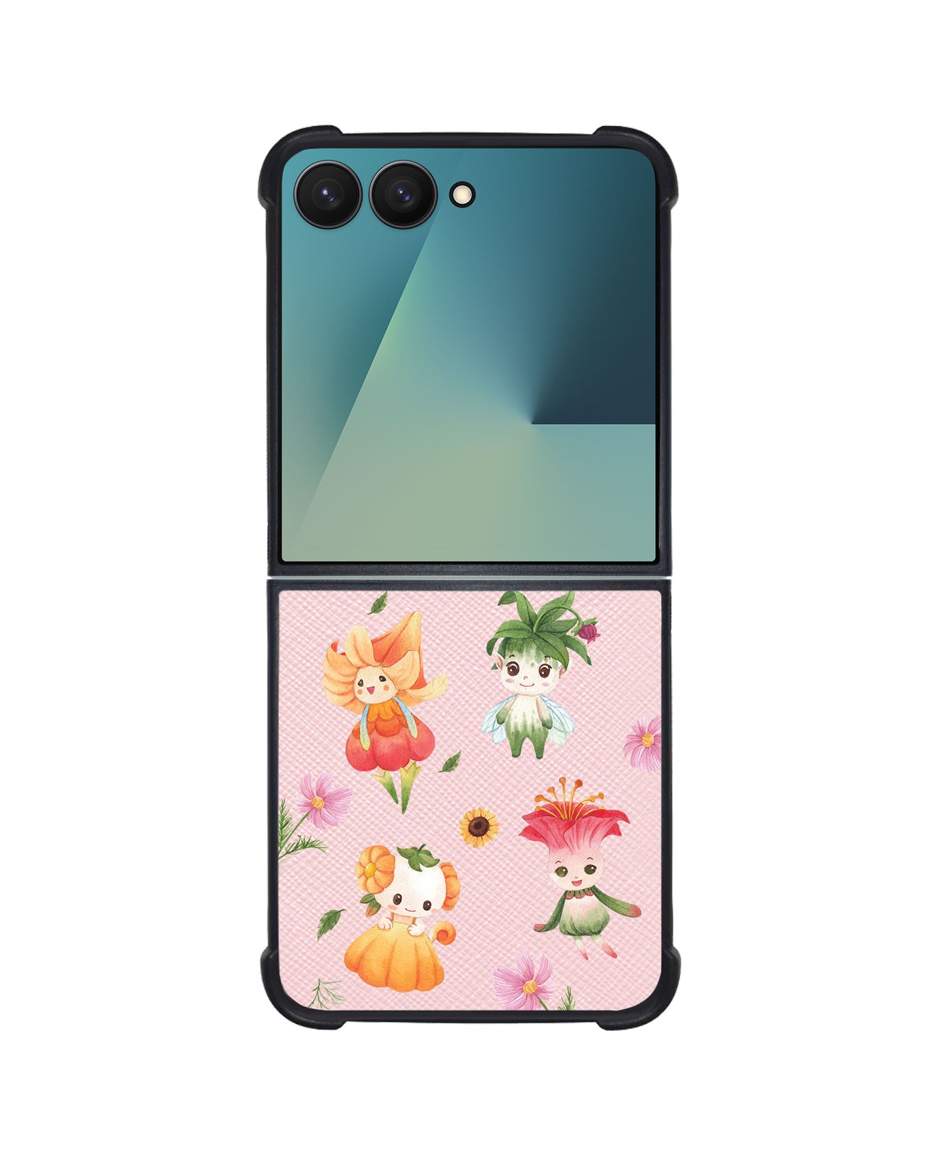 Android Flip / Fold Leather Grip - Magical Garden