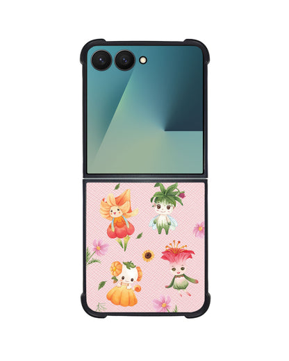 Android Flip / Fold Leather Grip - Magical Garden