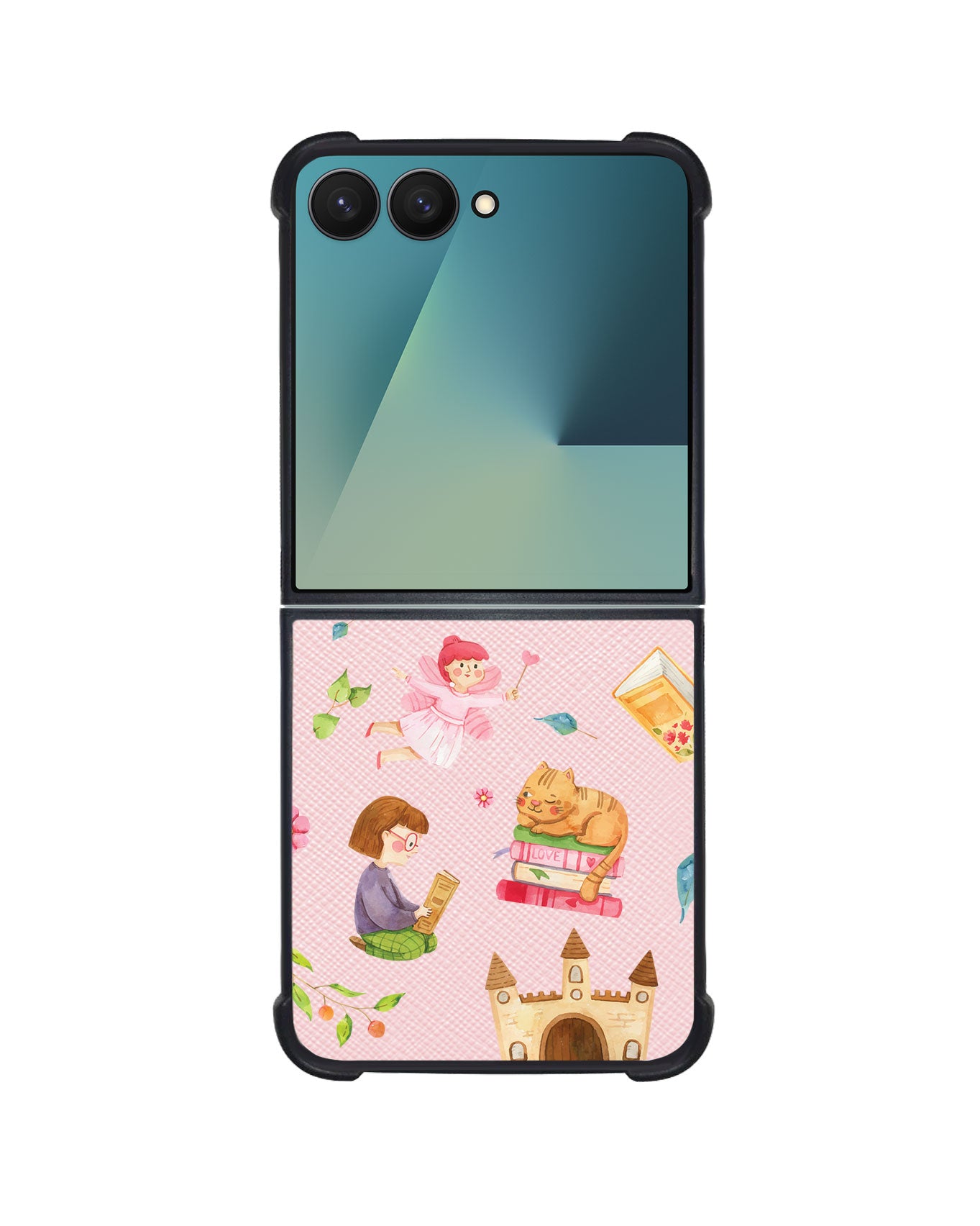 Android Flip / Fold Leather Grip - Fairy Cat