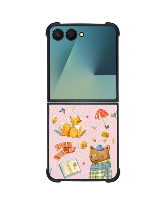 Android Flip / Fold Leather Grip - Bear & Fox