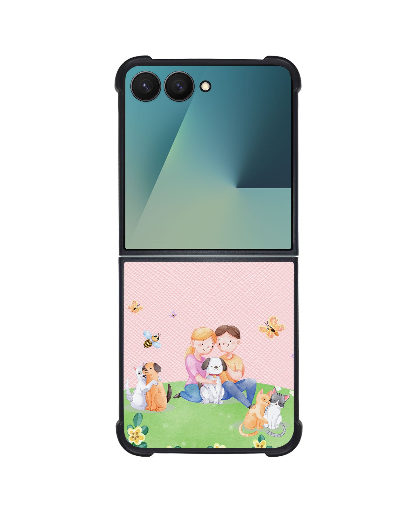 Android Flip / Fold Leather Grip - Adorable Animals