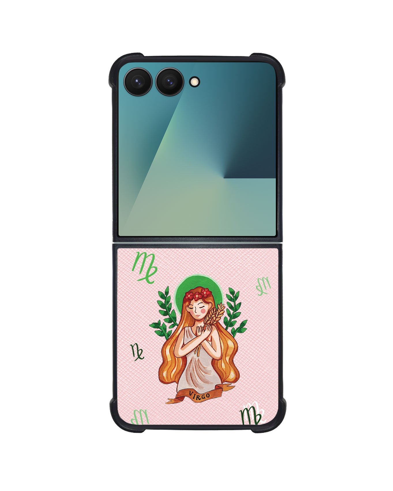 Android Flip / Fold Leather Grip - Virgo