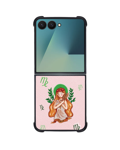 Android Flip / Fold Leather Grip - Virgo