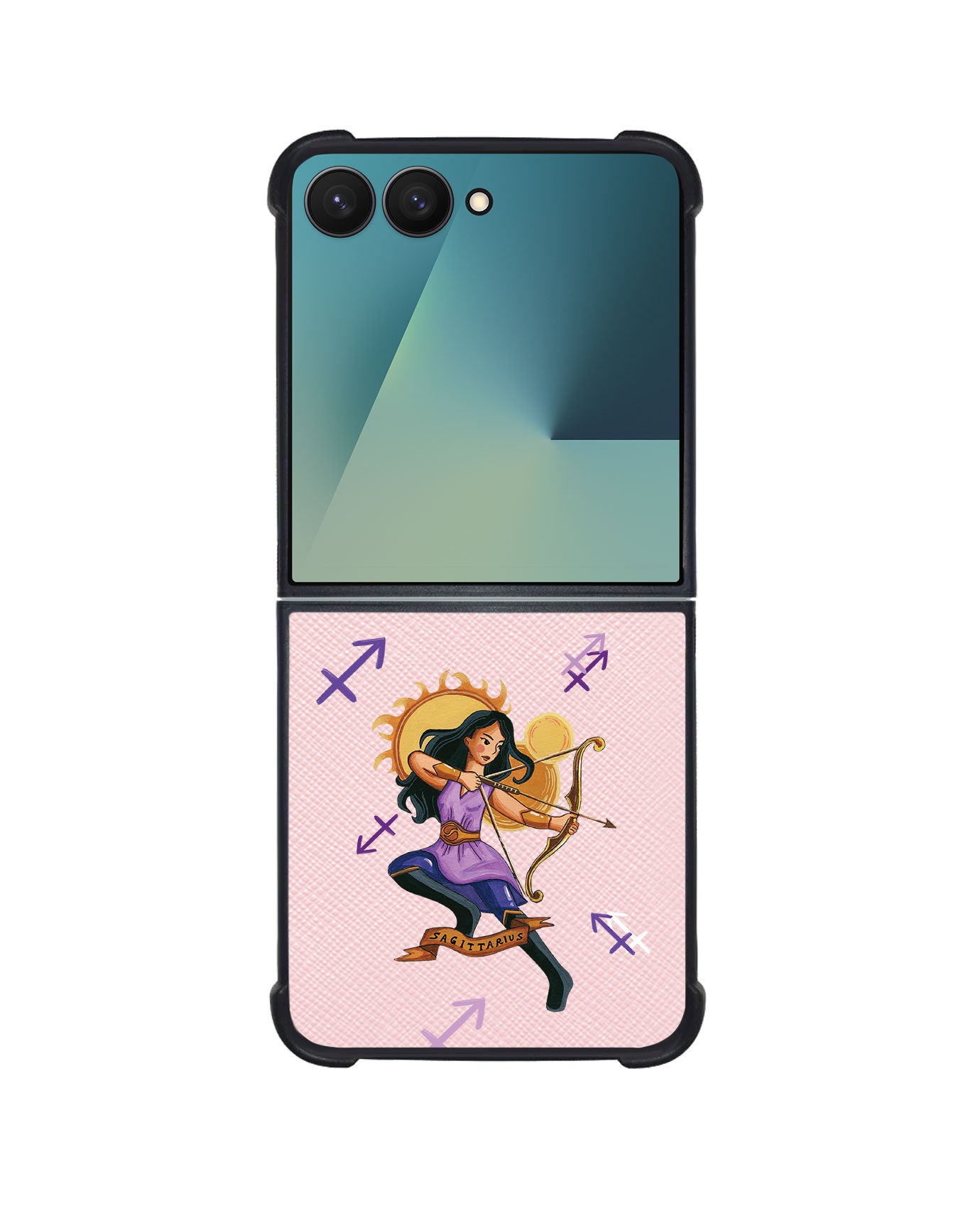 Android Flip / Fold Leather Grip - Sagitarius