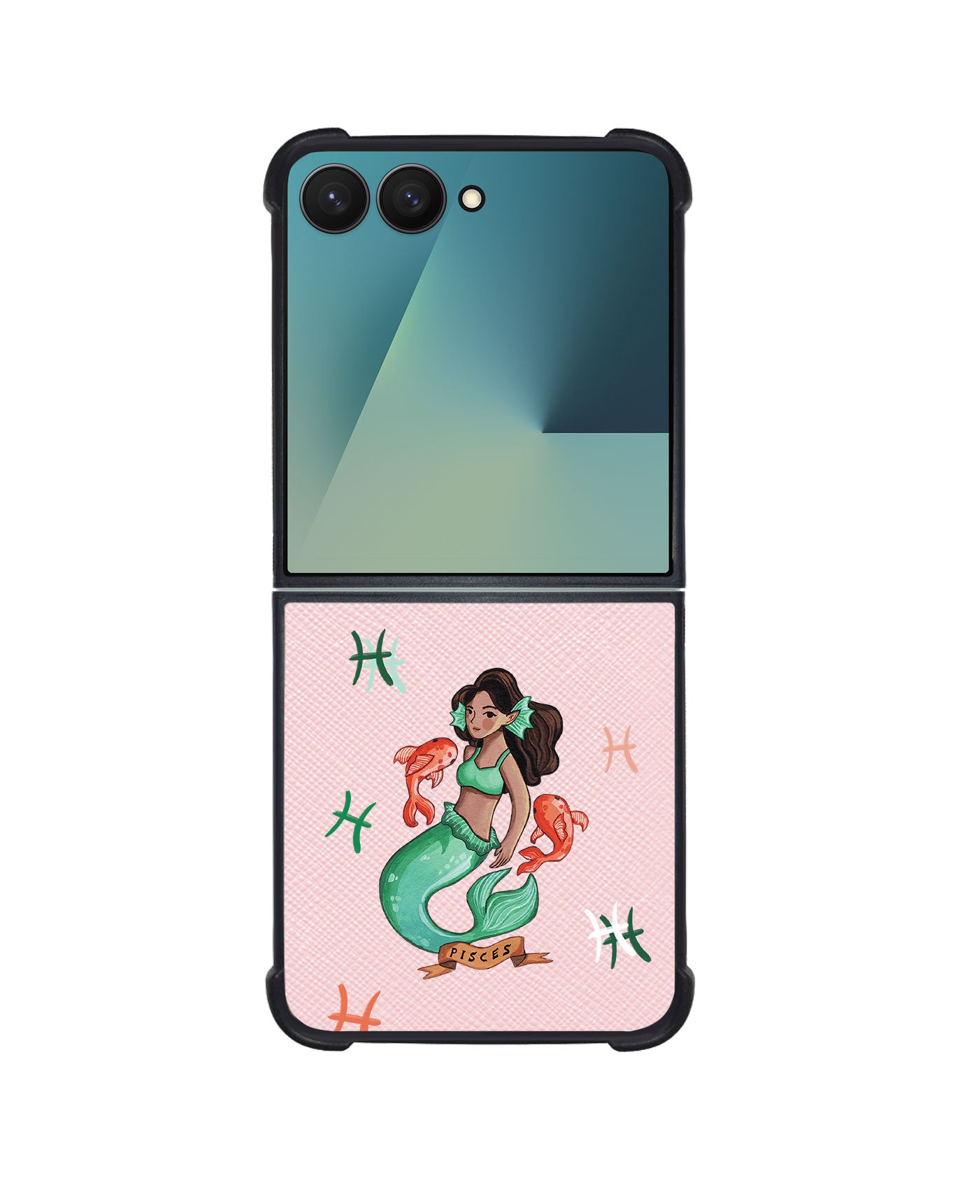 Android Flip / Fold Leather Grip - Pisces