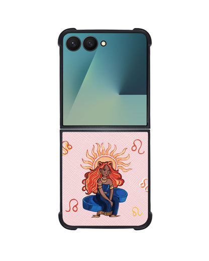 Android Flip / Fold Leather Grip - Leo