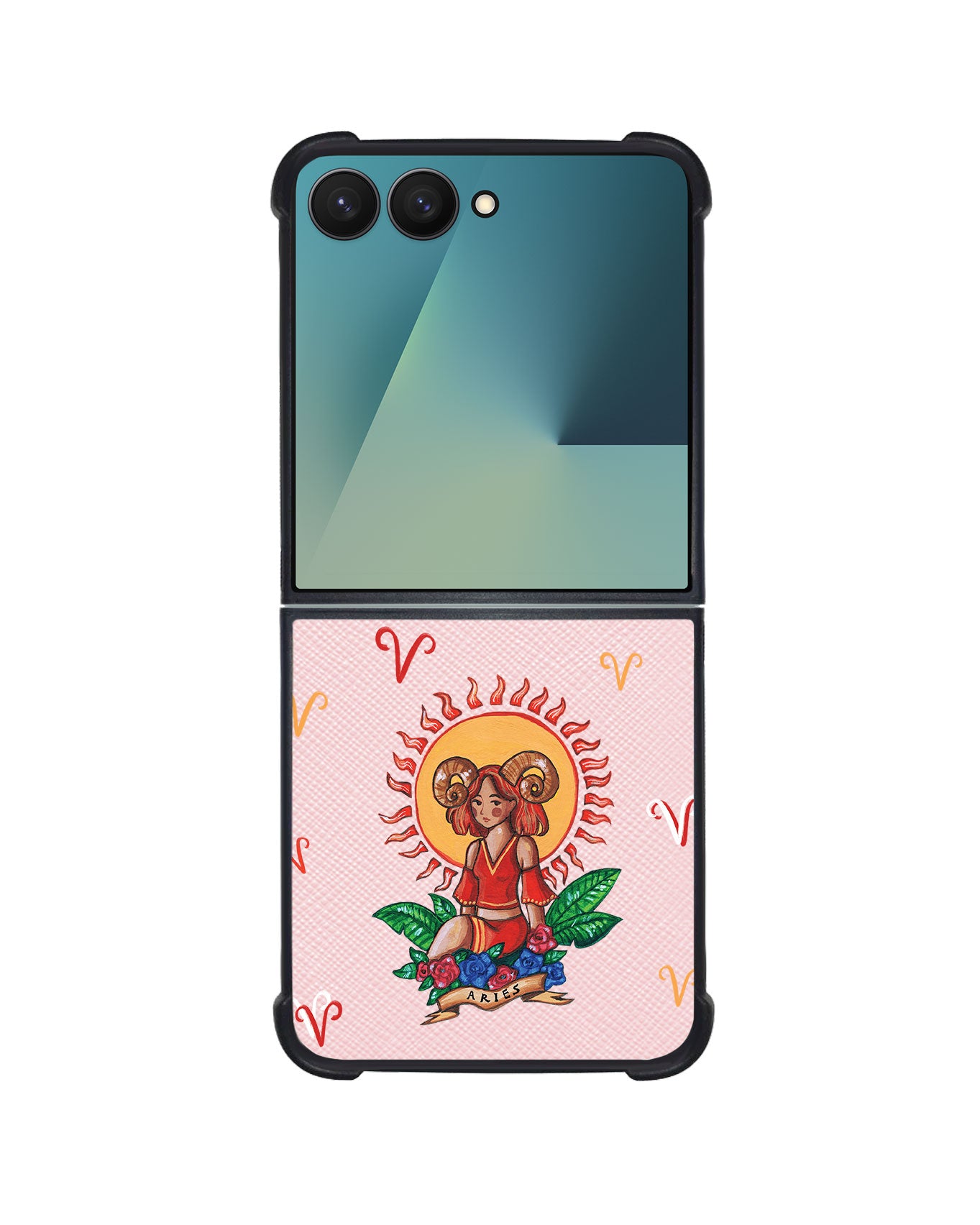 Android Flip / Fold Leather Grip - Aries